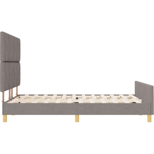 VidaXL Krevetna konstrukcija u taupe boji 160x200 cm Tkanina Slike