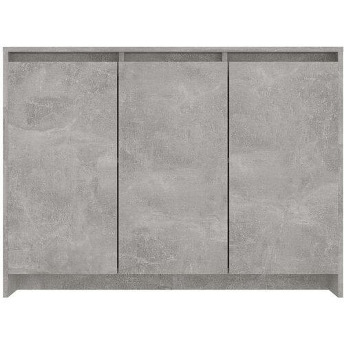 VidaXL Komoda siva boja betona 102 x 33 x 75 cm od iverice Slike