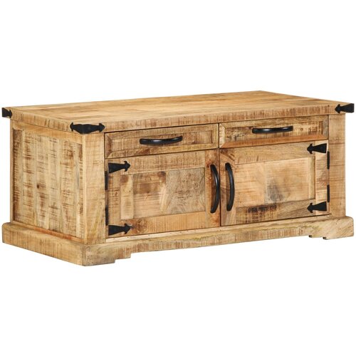 vidaXL Klubska miza 90x50x40 cm Trden les Grob mango Cene