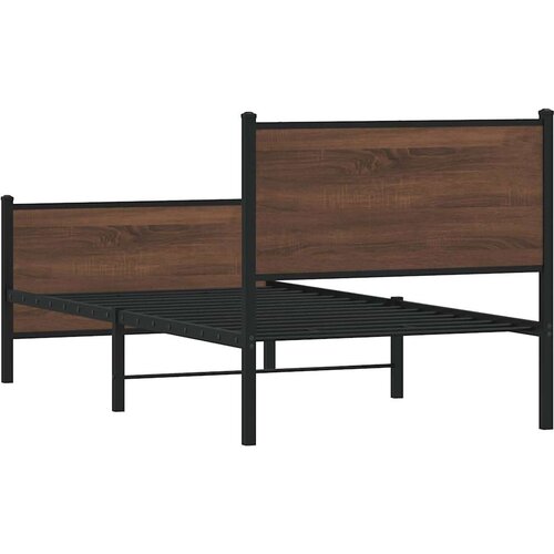 VidaXL metalni okvir kreveta s uzglavljem i podnožjem 80 x 200 cm Slike