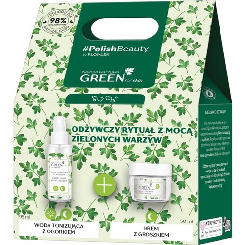 FlosLek Laboratorium GREEN for skin poklon set (s hranjivim učinkom) Cijene