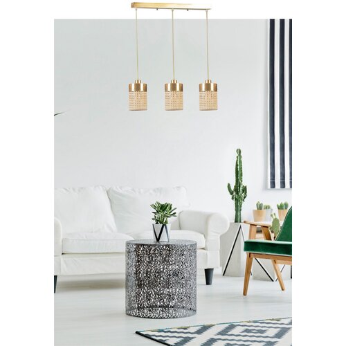 Opviq zeus 8704-5 rattangold chandelier Slike