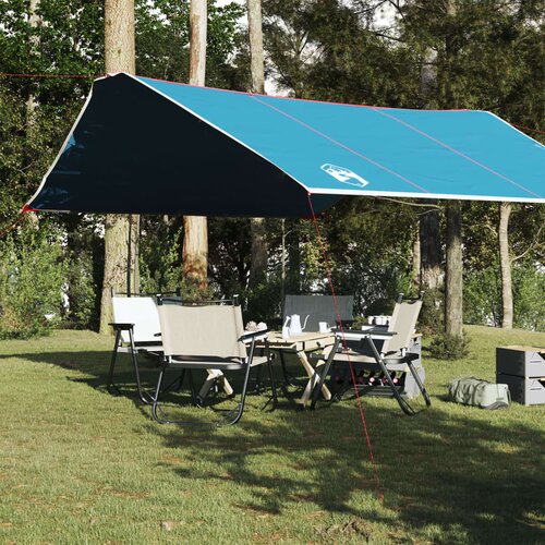 VidaXL Cerada za kampiranje plava 420 x 294 cm vodootporna Slike