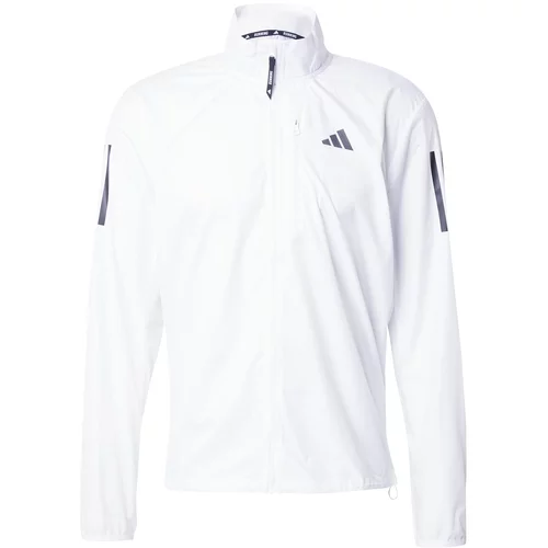 Adidas Jakna za vježbanje 'Own The Run' crna / bijela