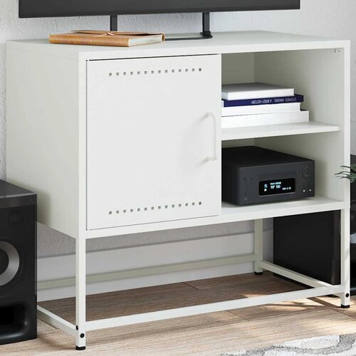 TV ormarić crni 68x39x60,5 cm bijeli Cene
