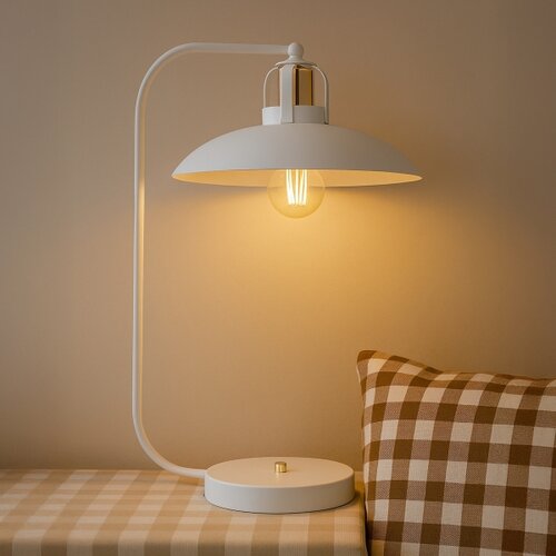  Stona lampa FELIX 1xE27/60W/230V bela Slike