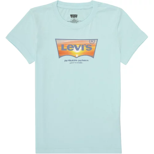 Levi's Majice s kratkimi rokavi SUNSET BATWING TEE Modra
