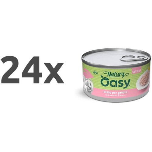 Oasy Cat Natury Kitten fileji v želeju, konzerva - pi&scaron;čanec 24 x 150 g Cene
