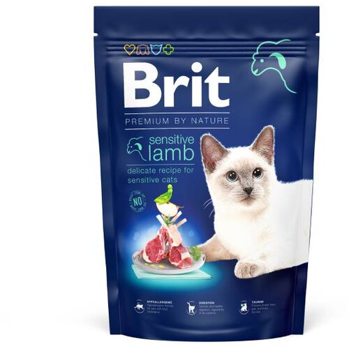 Brit Premium suva hrana za mačke Sensitive, јagnjetina, 300 g Cene