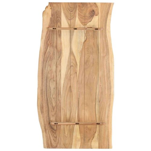 VidaXL stolna ploča od masivnog bagremovog drva 118 x (50-60) x 2,5 cm Slike