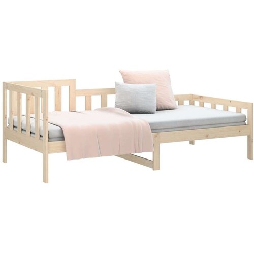  Dnevni krevet bez madraca 80 x 200 cm od masivne borovine - Prirodna 80 x 200 cm Slike