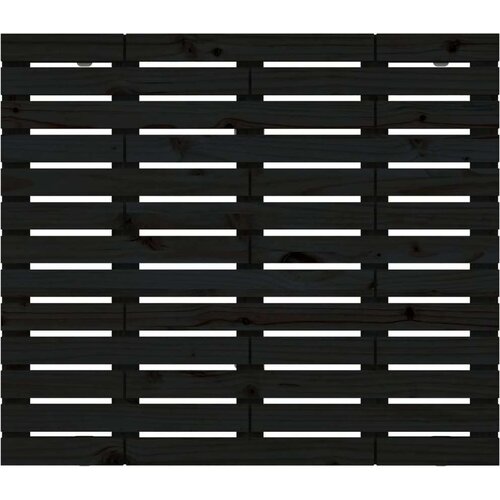  Zidno uzglavlje crni 141x3x91 5 cm od masivne borovine Slike