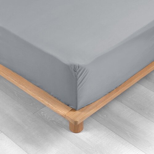 Douceur d&amp;#039;int&amp;eacute;rieur Svijetlo siva plahta s gumom od pamučnog perkala 180x200 cm Percaline &amp;ndash; Slike