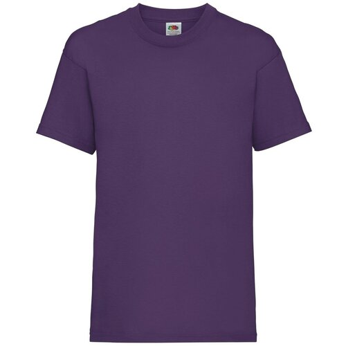 Fruit Of The Loom Purple Cotton T-shirt Slike