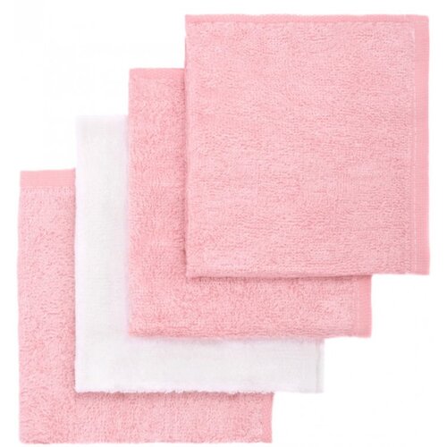 T-TOMI BIO Bamboo Baby Washcloths krpa za umivanje Pink 25 x 25 cm 4 kos Cene