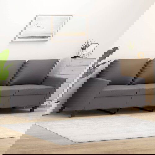 vidaXL Trosed siv 180 cm umetno usnje Cene