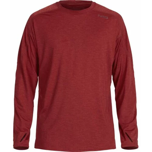 Nrs moška majica z dolgimi rokavi h2core silkweight, rdeča 10114.05.VINO