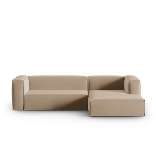 Cosmopolitan Design Svjetlo smeđa bar&amp;scaron;unasti kutna garnitura Mackay &amp;ndash; Slike