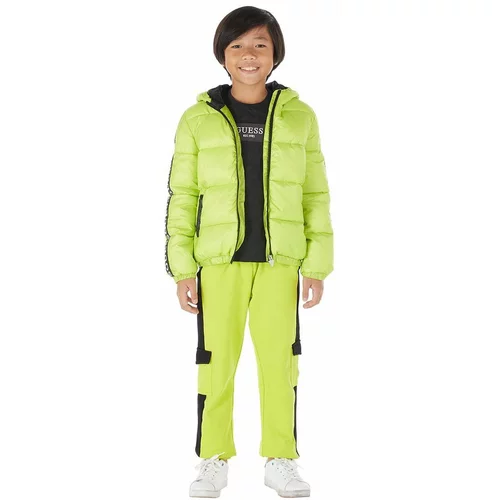 Guess Otroška jakna zelena barva