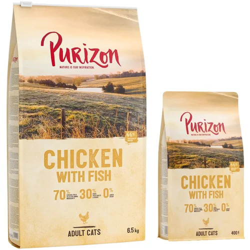 Purizon 6,5 kg + 2 x 400 g gratis! - Adult piletina i riba