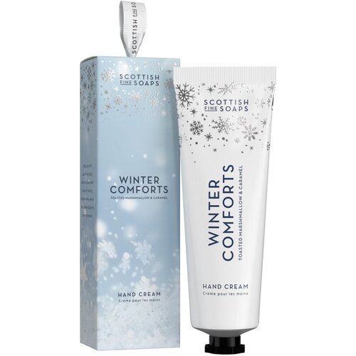 Scottish Fine Soaps Winter Comforts krema za roke v &amp;scaron;katlici di&amp;scaron;ave Toasted Marshmallow &amp;amp; Caramel 75 ml Slike