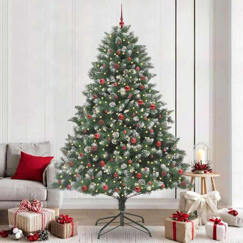 vidaXL Umestno božično drevo med 300 LED Zelena 160 x 160 x 240 cm Cene