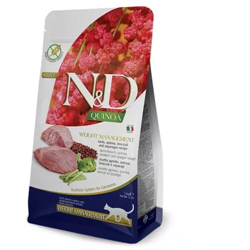 N&d quinoa cat weight management lamb & artichoke 5 kg Cene