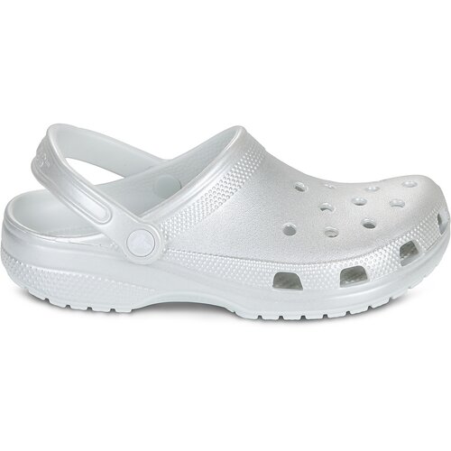 Crocs Cokli Classic Tinted Metallic Clog Srebrna Slike