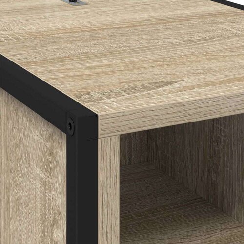 VidaXL Noćni ormarić 2 pcs Sonoma 39,5 x 30 x 50 cm Konstruirano drvo Slike