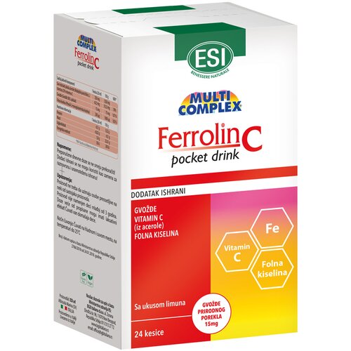  BGB Ferrolin C pocket drink 24x20 ml , rastvor Cene
