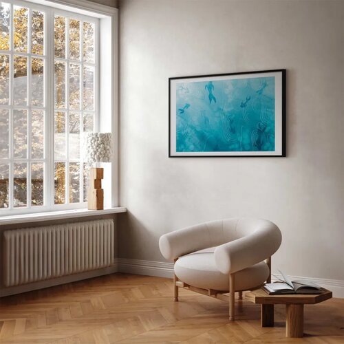  Plakat - Japanese Pond 60x40 Crni okvir s margom Slike