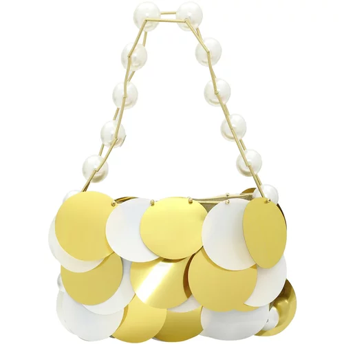 FELIPA Ročna torbica rumena / bela