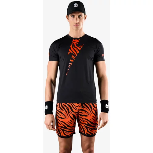 Hydrogen Men's T-shirt Tiger Tech Tee Black/Orange Tiger XL