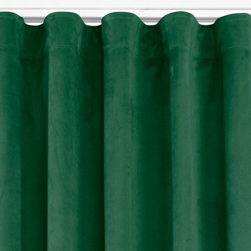  Curtain VILA color bottle green style classic transparent wave tape 7 cm velvet 265x225 HOMEDE Slike