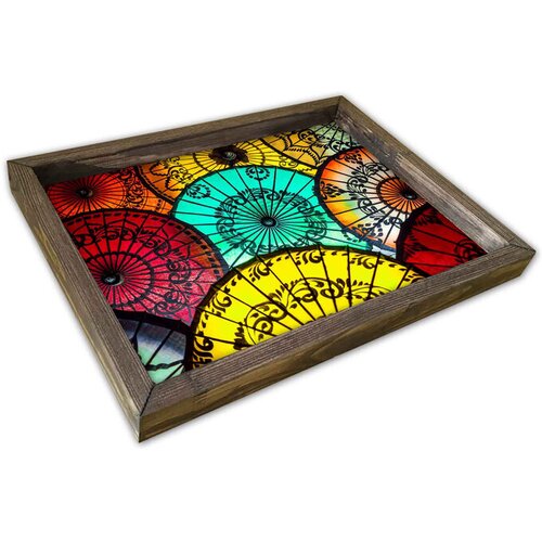 Aberto Design poslužavnik AT-044, 30x40cm, šareni Cene