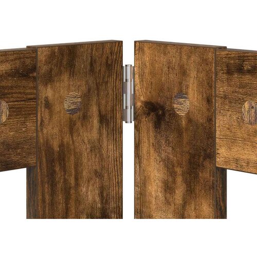  Vrata za pse s postoljem 2 pcs Dimljeni hrast 80 x 100 cm Slike