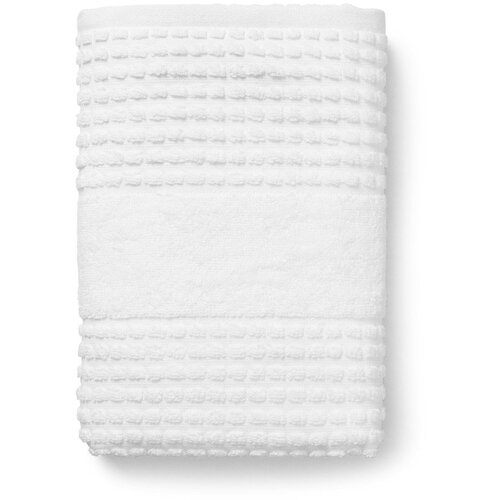 JUNA Bijeli ručnik od organskog pamuka od frotira 50x100 cm Check &amp;ndash; Slike