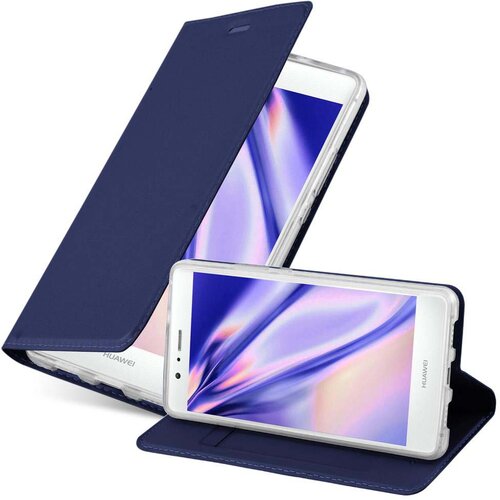 Cadorabo Huawei P9 LITE 2016/G9 LITE v klasična temno modra - Za&scaron;čitni ovitek z magnetnim zapiranjem, stoječo funkcijo in režo za kartice, (20565806) Cene