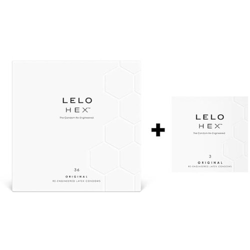 Lelo Hex Original - luksuzno pakiranje kondomov (36+3ks) Cene