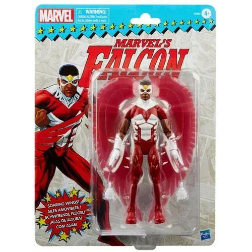 Marvel Legends Series Falcon 15-cm retro embalaža igrače akcijske figure, 3 dodatki, (21241173)