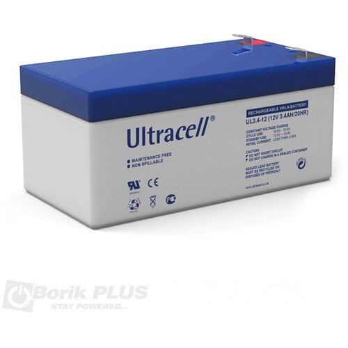 Ultracell UL 3.4-12 Olovna VRLA baterija 12V 3.4Ah Cene