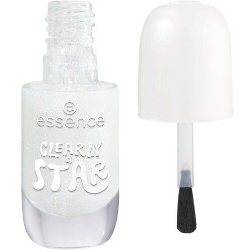 Essence Lak za nohte Gel-Nagellack - 02 CLEARLY a STAR Bela Slike