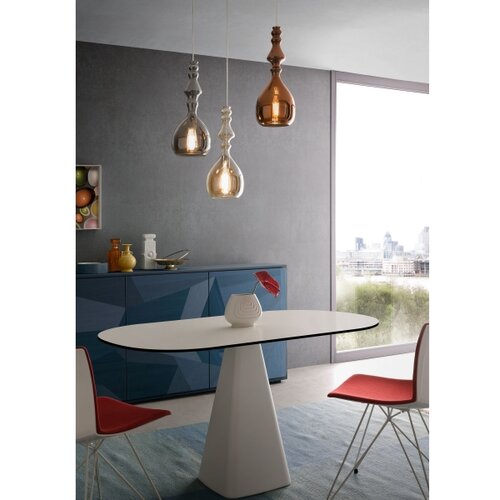  Redo 01-2938 - Visilica na sajli AMBIX 1xE27/42W/230V &amp;Oslash; 18 cm siva Slike