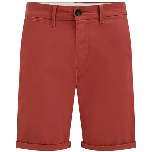WE Fashion Chino hlače hrđavo crvena
