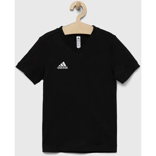 Adidas Dječja pamučna majica kratkih rukava ENT22 TEE Y boja: crna, s aplikacijom