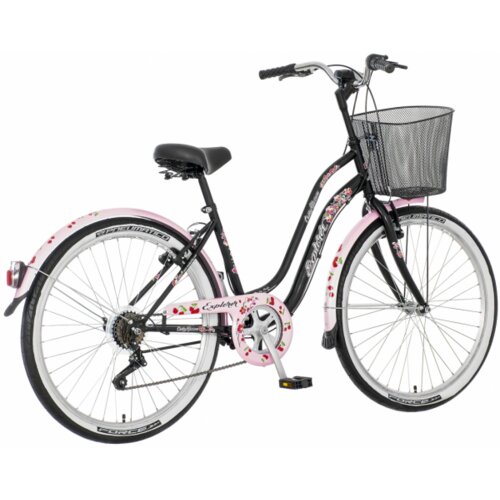 Explorer ženski bicikl LAD261S6 26"/16" cherry blossom crno-roze-beli Cene