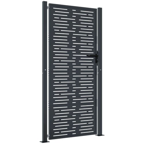 vidaXL Vrtna vrata antracitna 105x180 cm jeklena kvadratna oblika, (21040135) Cene