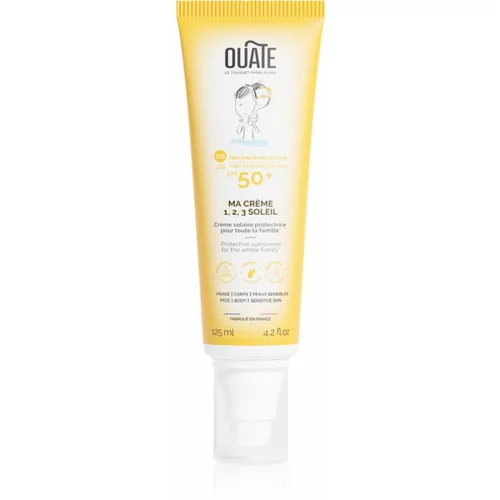 OUATE My 1,2,3 Sunscreen SPF 50+ for Face and Body zaščitna krema za sončenje za obraz in telo SPF 50+ 125 ml