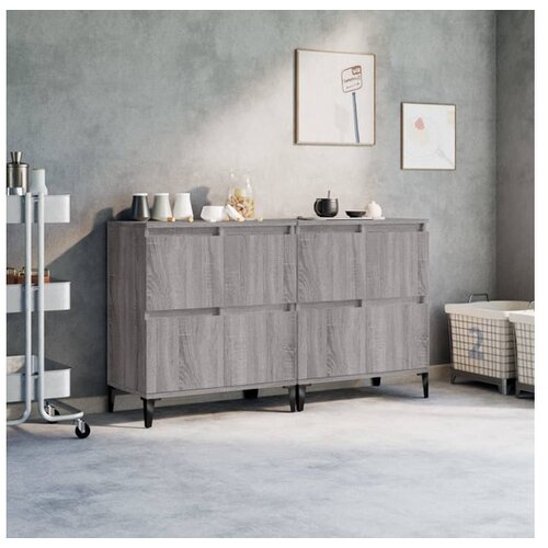  Komoda 2 kosa siva sonoma 60x35x70 cm inženirski les Cene