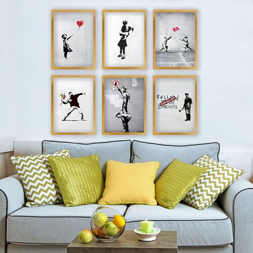 Wallity uramljena slika 6AC9618_2530, 25x30 cm , 6 delova Cene